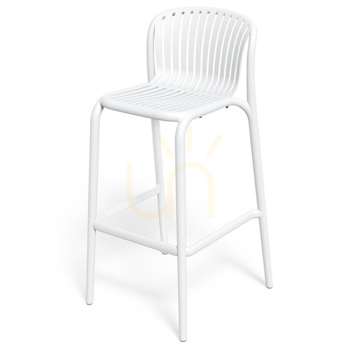 Check FBRK5510 Brene Garden Bar Stool - White FERNE