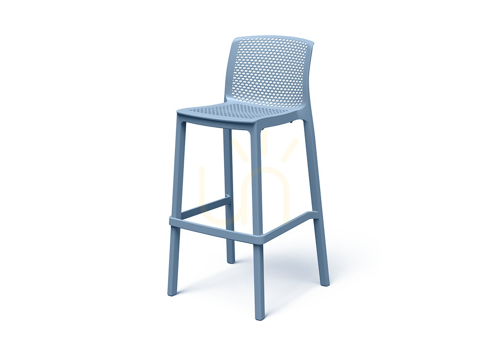 FNEK5510 Nexo Outdoor Bar Stool - Denim Blue by FERNE