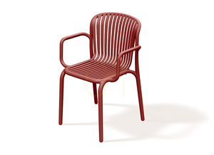 FBRK658 Brene Garden Chair with Armrests - Carbon Fiber by FERNE 2 FBRK658 Brene Garden Chair with Armrests - Carbon Fiber by FERNE small 2