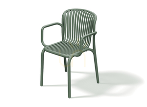 FBRK658 Brene Garden Chair with Armrests - Verde Green by FERNE small 0