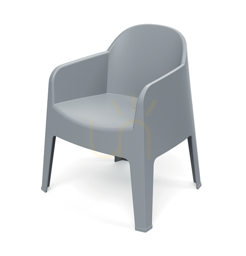 Check Milane FMIK768 Garden Chair with Armrests - Agate Gray by FERNE