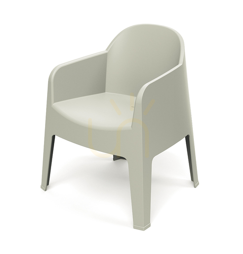 Check Milane FMIK768 Garden Chair with Armrests - Beige Senza by FERNE