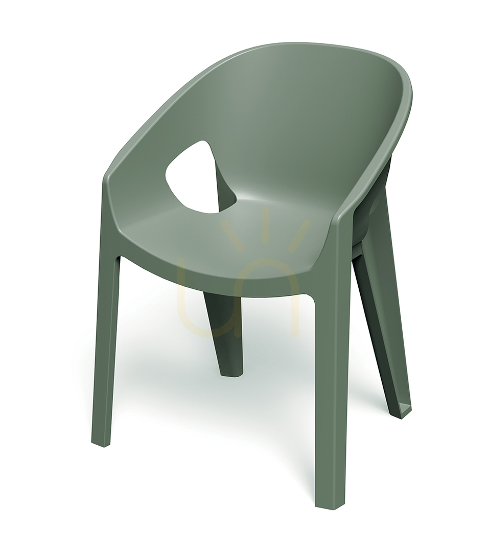 FPRK658 Premo Garden Chair with Armrests - Verde Green by FERNE