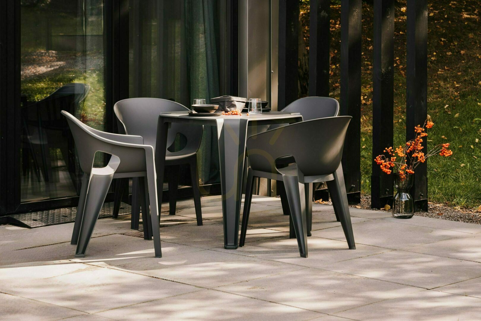 Display FLOS888 Lottie Outdoor Dining Table - Verde Green by FERNE FLOS888 Lottie Outdoor Dining Table - Verde Green by FERNE