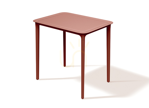 Check FRIS867 Rimo Outdoor Dining Table - Brick Red FERNE