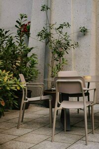 FRIS887 Rimo Garden Dining Table - Brick Red FERNE small 3