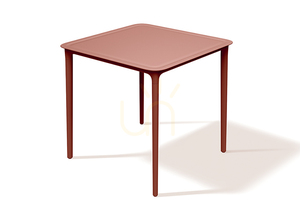FRIS887 Rimo Garden Dining Table - Brick Red FERNE small 0