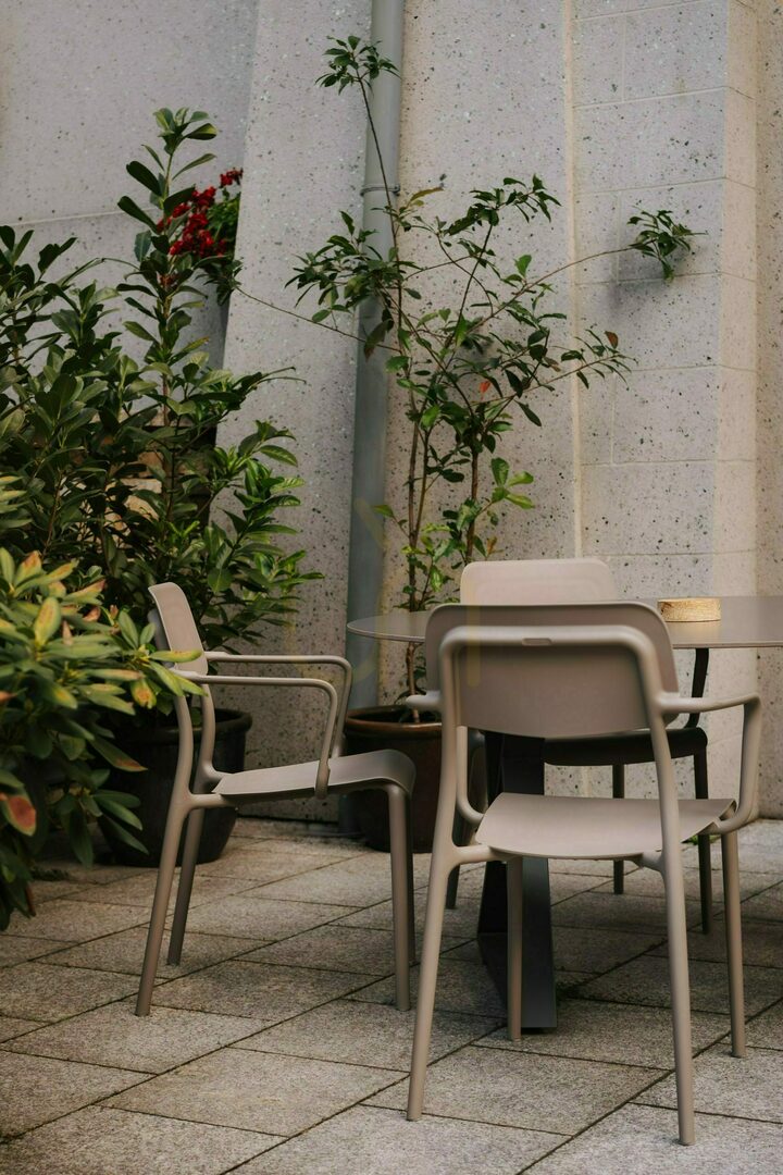 Display FRIS887 Rimo Outdoor Dining Table - White by FERNE FRIS887 Rimo Outdoor Dining Table - White by FERNE
