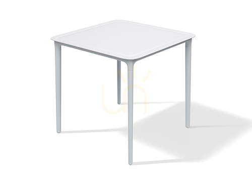 Check FRIS887 Rimo Outdoor Dining Table - White by FERNE