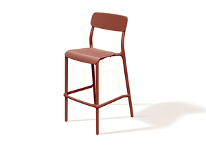 FRIK5511 Rimo Tall Garden Bar Stool - Brick Red FERNE 0 FRIK5511 Rimo Tall Garden Bar Stool - Brick Red FERNE small 0