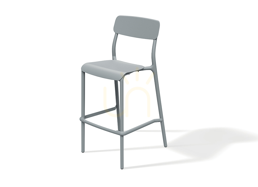 FRIK5511 Rimo Tall Garden Bar Stool - Agate Gray by FERNE