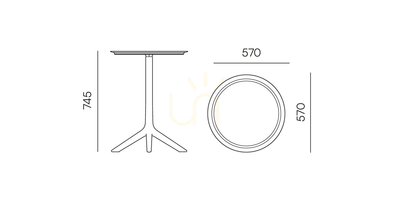 View FRIS67 Rimo Tall Garden Side Table - Agate Gray by FERNE FRIS67 Rimo Tall Garden Side Table - Agate Gray by FERNE