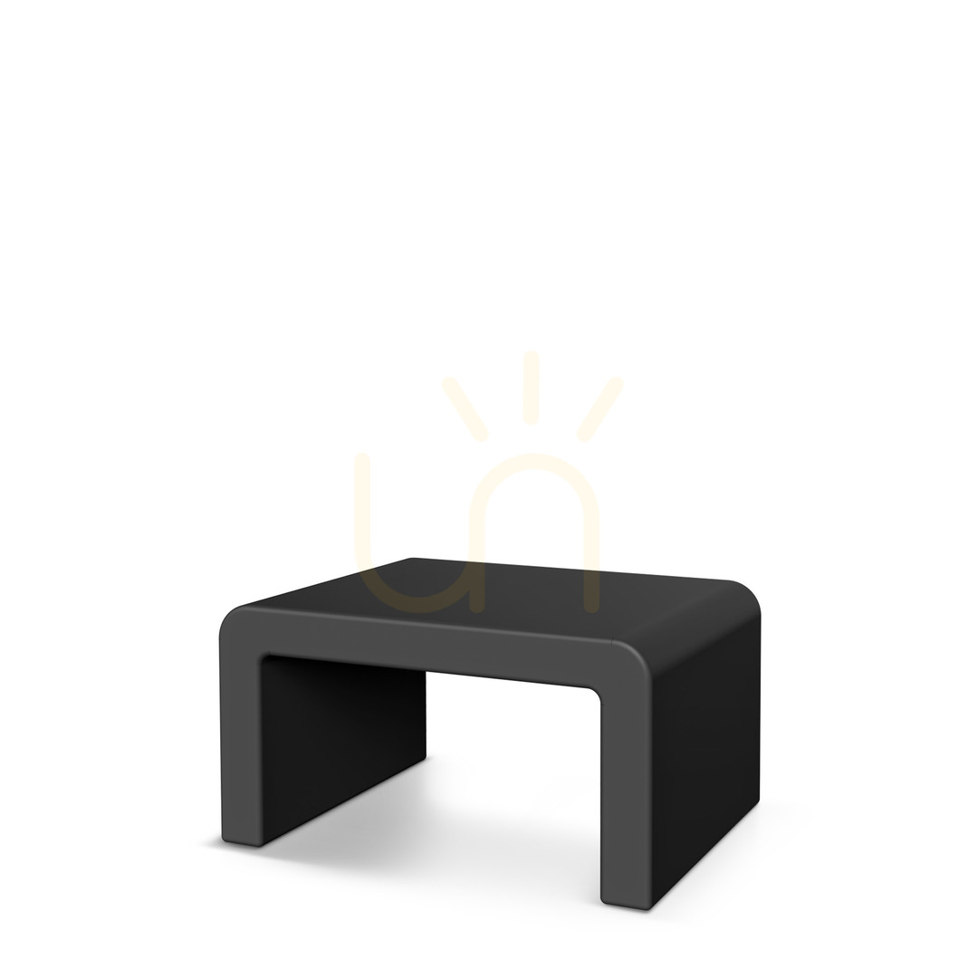 FCOS764R Cone Medium Garden Coffee Table - Black by FERNE