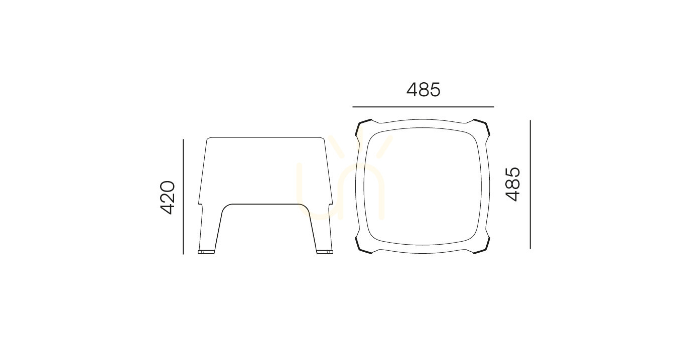 View Milane FMIS554 Garden Side Table - White FERNE Milane FMIS554 Garden Side Table - White FERNE
