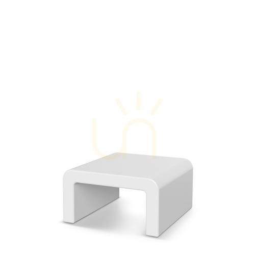 Check FCOS663R Cone Small Garden Coffee Table - White by FERNE