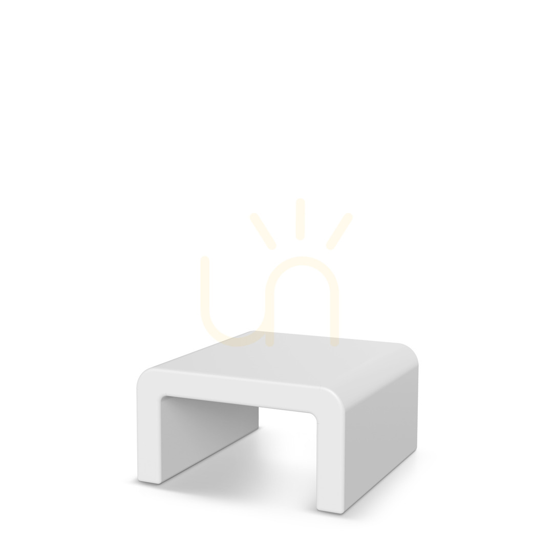 Check FCOS663R Cone Small Garden Coffee Table - White by FERNE FCOS663R Cone Small Garden Coffee Table - White by FERNE