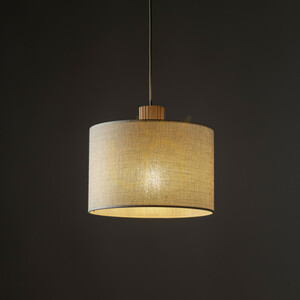 TK-Lighting Viga Shade 11799 pendant light, pine, beige 30 cm shade, 1×E27 small 2