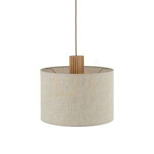 TK-Lighting Viga Shade 11799 pendant light, pine, beige 30 cm shade, 1×E27 small 5