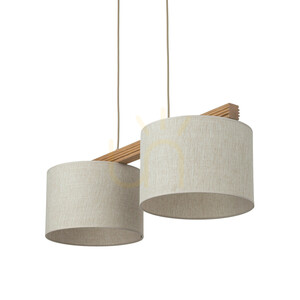 Viga Shade Pine Pendant Light, 2 x E27 small 7
