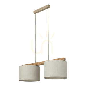 Viga Shade Pine Pendant Light, 2 x E27 small 0