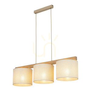 Viga Shade Pine Pendant Lamp, 3xE27 small 5