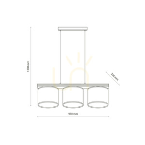 Viga Shade Pine Pendant Lamp, 3xE27 small 7