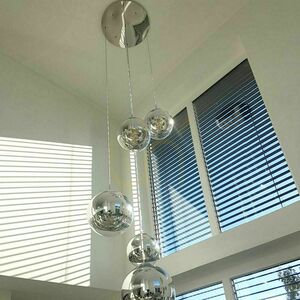 Lampshade s.luce Modular Black Metal Round 40 cm for 3-Light Pendant small 7