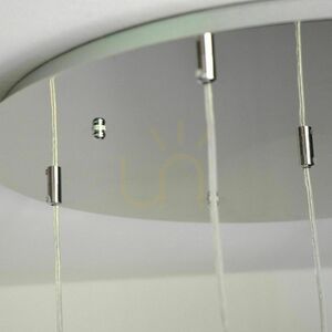 Lampshade s.luce Modular white metal round 40 cm for 3-point pendant light small 8