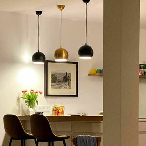 s.luce Ball Black Metal Round Pendant Light 30 cm E27 10 s.luce Ball Black Metal Round Pendant Light 30 cm E27 small 10