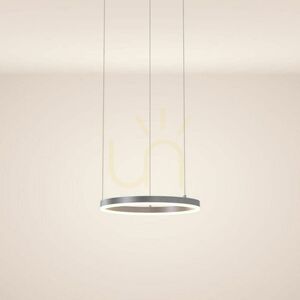 s.luce Ring LED Pendant Light Silver 40 cm, Dimmable, 3000K small 12