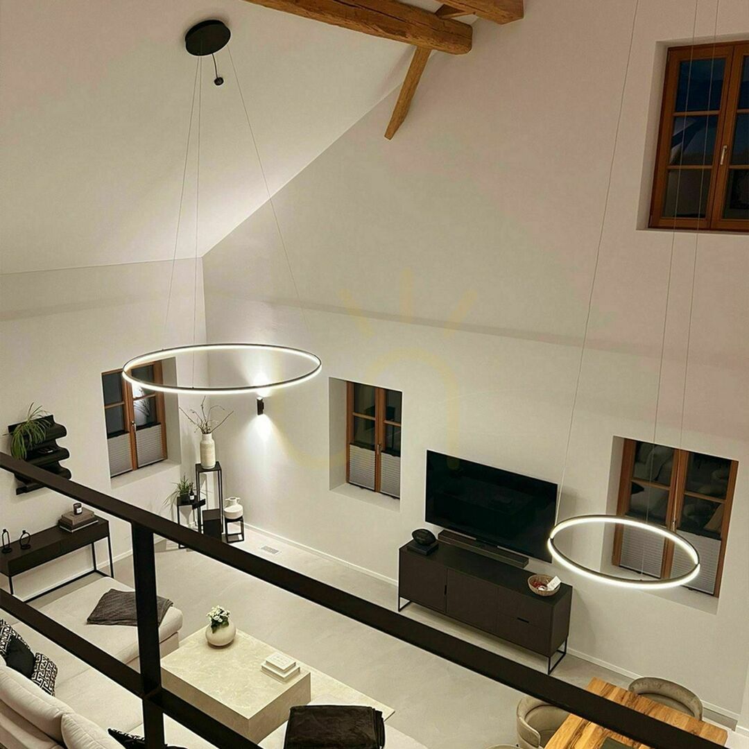 Check s.luce Ring LED Pendant Light 60 cm Gold Dimmable Warm White s.luce Ring LED Pendant Light 60 cm Gold Dimmable Warm White