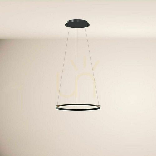 Check s.luce Ring LED Pendant Light Silver Ø 60 cm Modern Dimmable