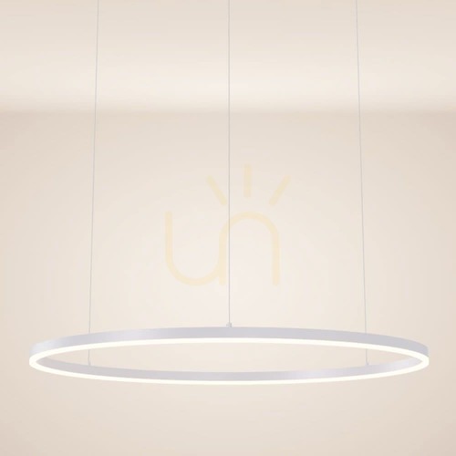 Check s.luce LED Ring Pendant Light White 100 cm Round Dimmable 3000K