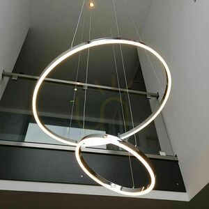 s.luce Ring gold LED pendant light, Ø 100 cm, warm white, dimmable small 0