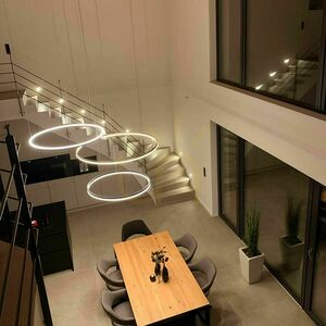 s.luce Ring LED Pendelleuchte Schwarz 100 cm small 11