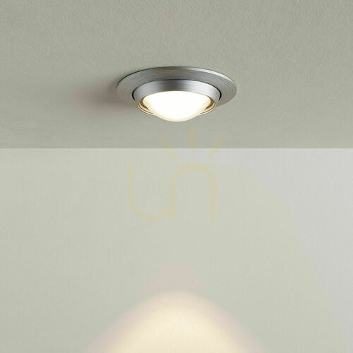 Check s.luce Beam Recessed Spot Light Glass Lens Silver 11 cm GU10 Round