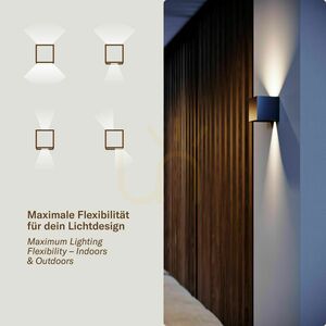 s.luce Ixa LED Wall Light Copper 10 cm Square IP44 3000 K Modern small 1