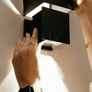 s.luce Ixa LED Wall Light Copper 10 cm Square IP44 3000 K Modern small 14