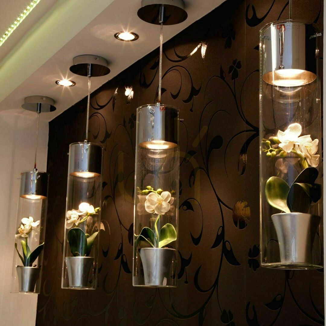 View s.luce MyLight Chrome Glass Cylinder Pendant Light 40 cm s.luce MyLight Chrome Glass Cylinder Pendant Light 40 cm