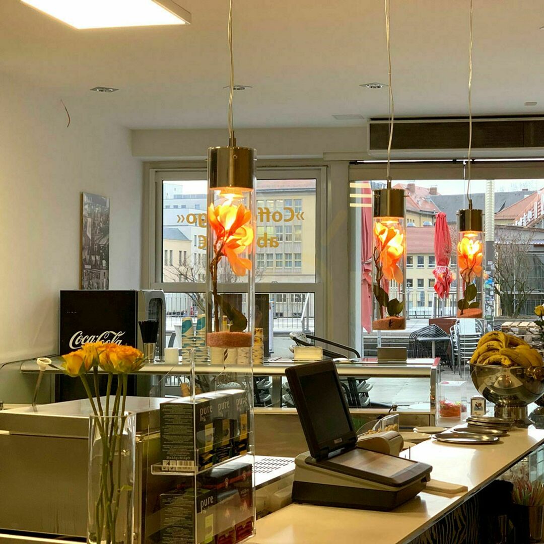Show s.luce MyLight Chrome Glass Cylinder Pendant Light 40 cm s.luce MyLight Chrome Glass Cylinder Pendant Light 40 cm