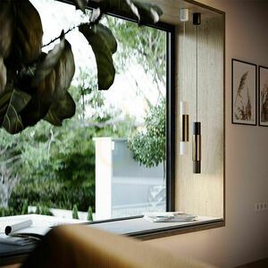 s.luce Crutch black metal pendant light GU10 5.8 cm round modern 1 s.luce Crutch black metal pendant light GU10 5.8 cm round modern small 1