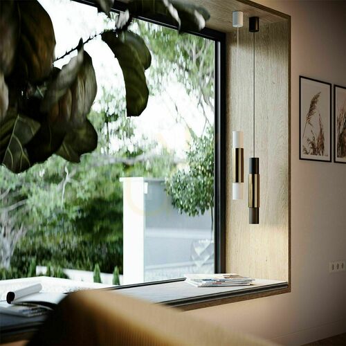 Check s.luce Crutch White Metal GU10 Pendant Light