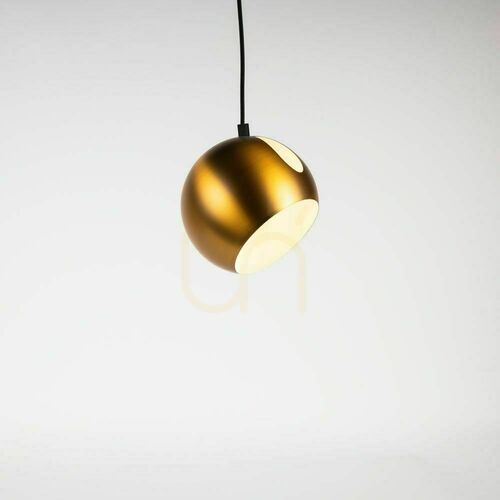 Check s.luce Ball gold pendant light Ø 20 cm E27 with 5 m black cable