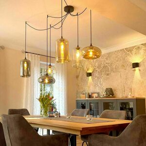 s.luce Cruet Glass Pendant Light Transparent 28 cm Retro E27 9 s.luce Cruet Glass Pendant Light Transparent 28 cm Retro E27 small 9