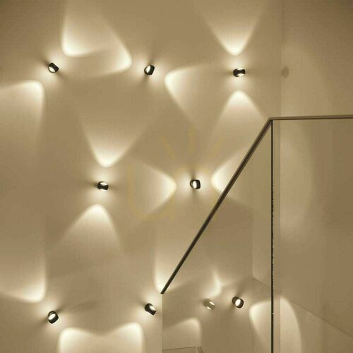 Check s.luce Beam Aluminum Wall Light with Glass Lenses Up & Down G9 40 W 8 cm