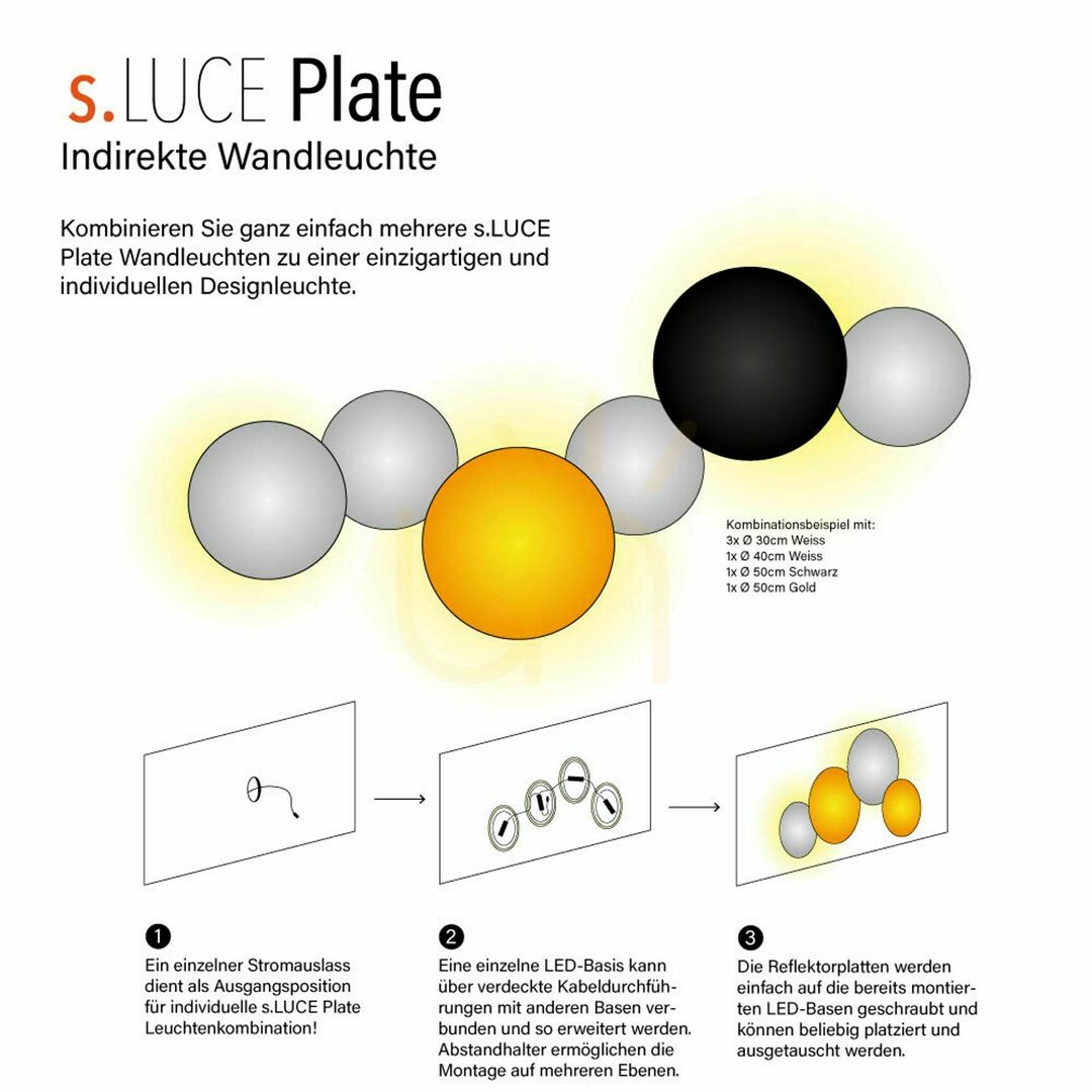 Preview s.luce Cloud LED Flush Ceiling Light Black 40 cm Round Modern s.luce Cloud LED Flush Ceiling Light Black 40 cm Round Modern