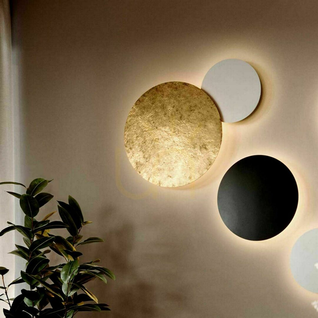 Check s.luce Cloud LED Flush Ceiling Light Black 40 cm Round Modern s.luce Cloud LED Flush Ceiling Light Black 40 cm Round Modern