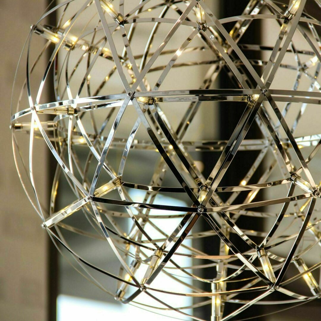 Show Chandelier s.luce Atom XL LED Chrome Modern Round Pendant Light Chandelier s.luce Atom XL LED Chrome Modern Round Pendant Light