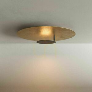 s.luce Plate LED ceiling and wall light Ø 30 cm gold 3000 K 20 W dimmable small 0