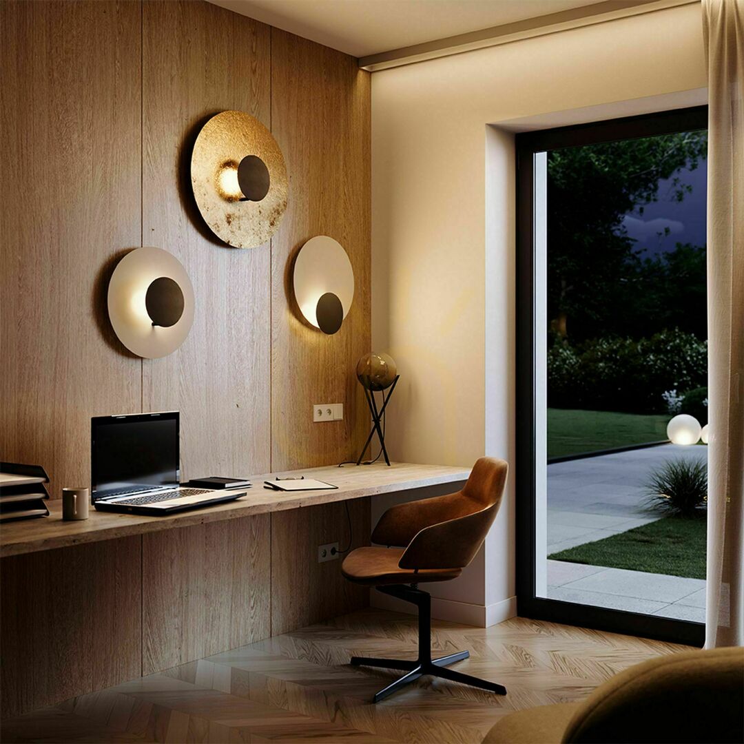Preview s.luce Plate LED Flush Ceiling Light Gold 45 cm Square Modern 3000K Dimmable s.luce Plate LED Flush Ceiling Light Gold 45 cm Square Modern 3000K Dimmable